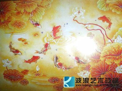 电视沙发背景墙与玄关隔断的完美结合 九如图玻璃屏风订制