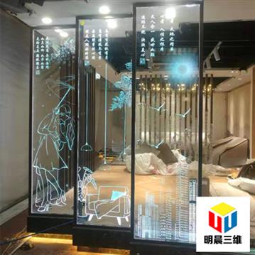 大连亚克力激光内雕 赋予每一块玻璃独特的设计能量